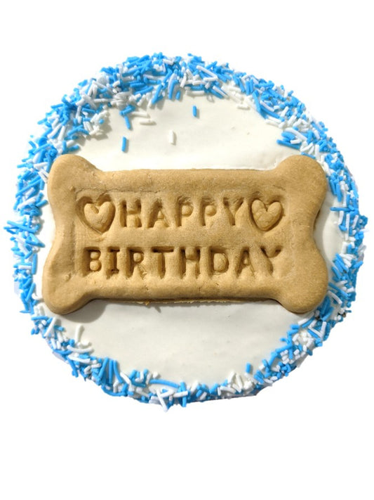 Doggy Birthday Cake - Blue