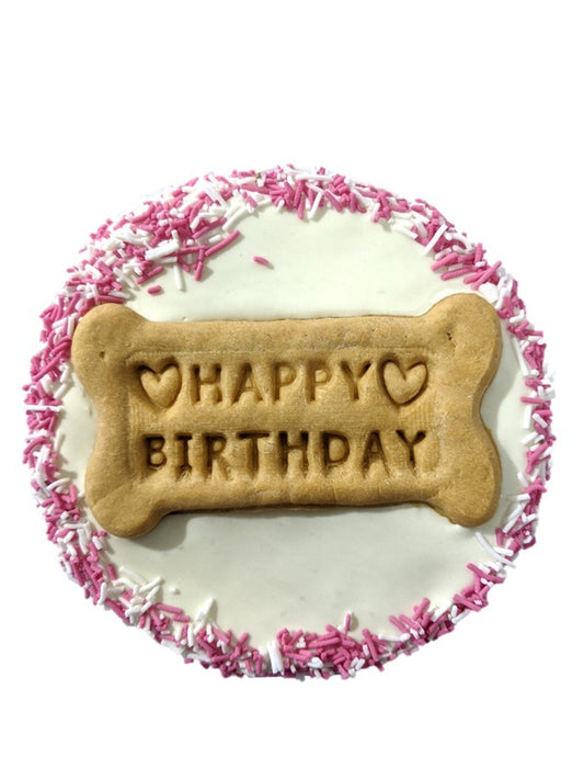 Doggy Birthday Cake - Pink